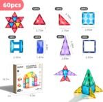 Colorful Magnetic Tiles 60Pcs - Image 12